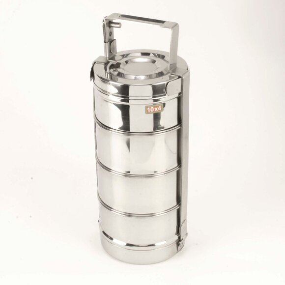 Tiffin 4-Tier Stainless Steel Food Carrier